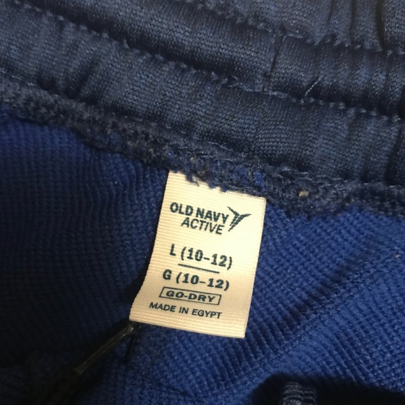 2 pairs of Old Navy Active Blue Shorts - Large (10/12) - Picture 2 of 5
